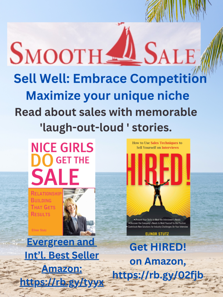 Nice Girls DO Get the Sale: Relationship Building That Gets Results is an International Best-Seller and Evergreen: 
A Classic! https://amzn.to/39QiVZw

HIRED! How To Use Sales Techniques To Sell Yourself On Interviews is a best seller. https://amzn.to/33LP2pv and has helped many to secure the job they desired.