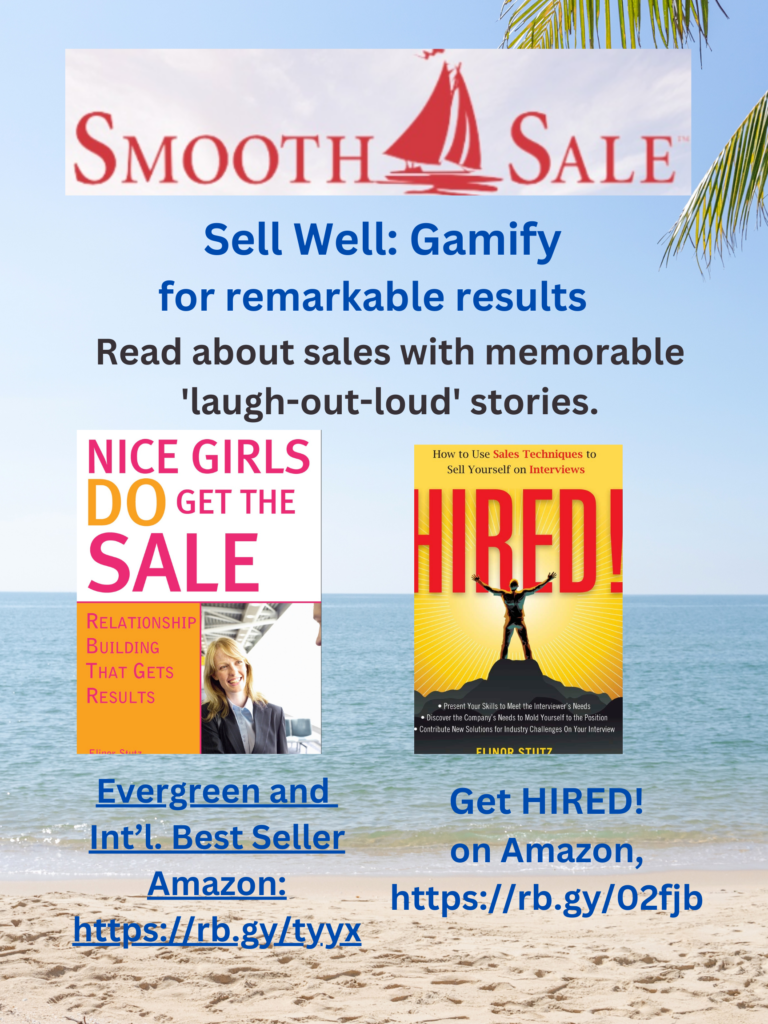 Nice Girls DO Get the Sale: Relationship Building That Gets Results is an International Best-Seller and Evergreen:
A Classic! https://amzn.to/39QiVZw

HIRED! How To Use Sales Techniques To Sell Yourself On Interviews is a best seller. https://amzn.to/33LP2pv and has helped many to secure the job they desired.