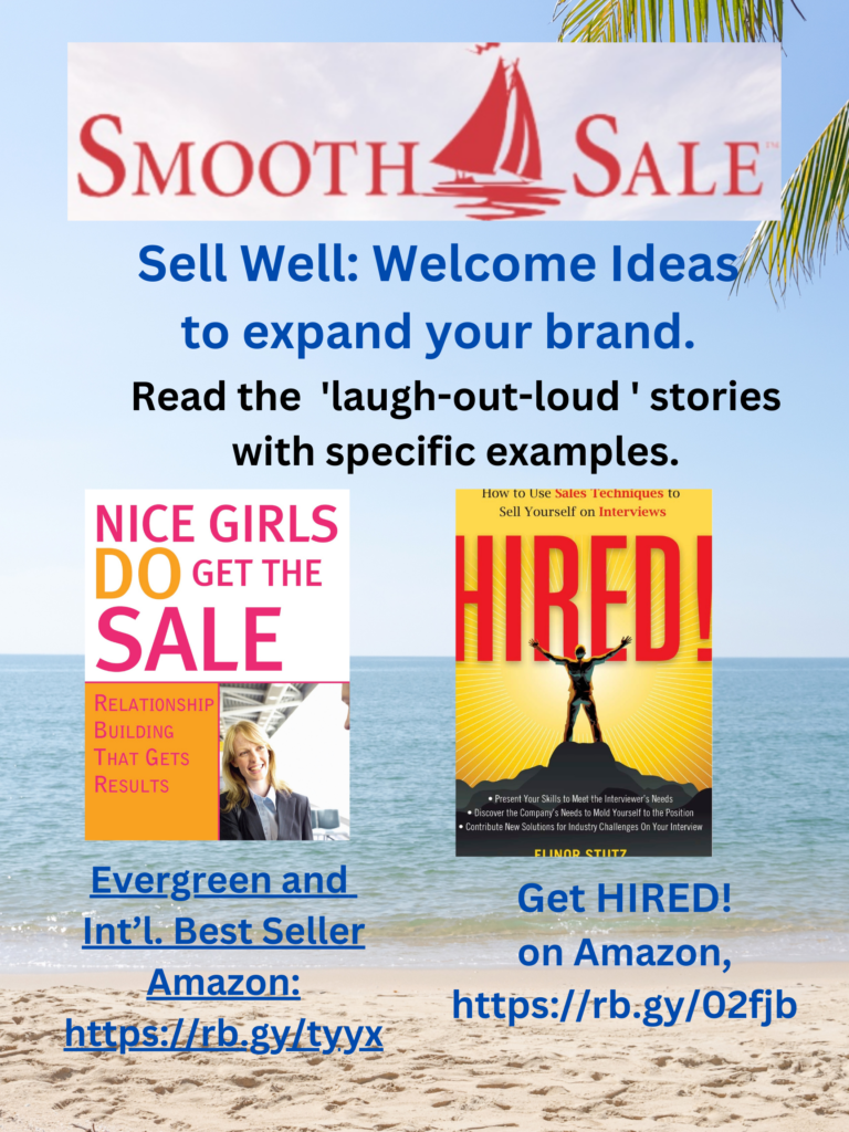 Nice Girls DO Get the Sale: Relationship Building That Gets Results is an International Best-Seller and Evergreen: 
A Classic! https://amzn.to/39QiVZw

HIRED! How To Use Sales Techniques To Sell Yourself On Interviews is a best seller. https://amzn.to/33LP2pv and has helped many to secure the job they desired.
