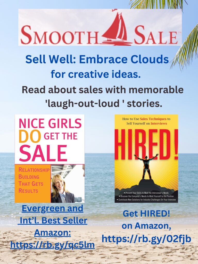 
Nice Girls DO Get the Sale: Relationship Building That Gets Results is an International Best-Seller and Evergreen: 
A Classic! https://amzn.to/39QiVZw

HIRED! How To Use Sales Techniques To Sell Yourself On Interviews is a best seller. https://amzn.to/33LP2pv and has helped many to secure the job they desired.