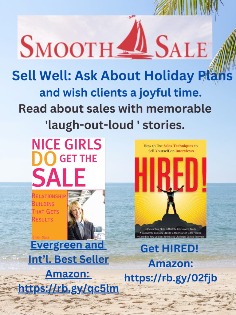 Nice Girls DO Get the Sale: Relationship Building That Gets Results is an International Best-Seller and Evergreen: 
A Classic! https://amzn.to/39QiVZw

HIRED! How To Use Sales Techniques To Sell Yourself On Interviews is a best seller. https://amzn.to/33LP2pv and has helped many to secure the job they desired.